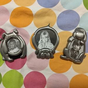3 miniature picture frames